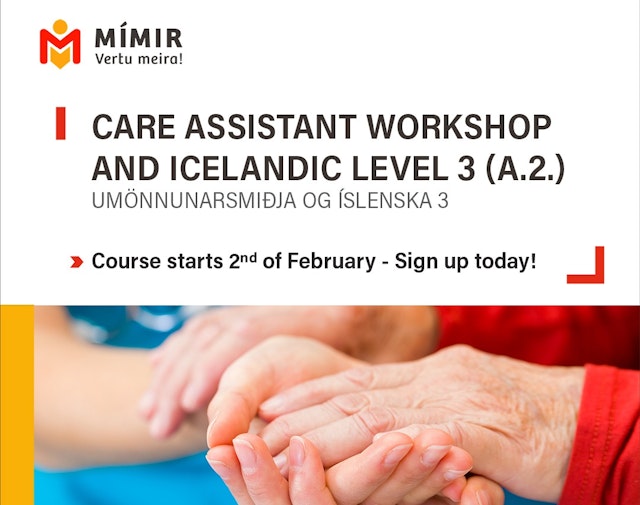 Care Assistant Workshop and Icelandic lev. 3 (A.2)