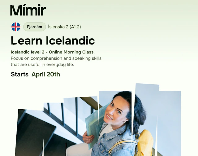 Íslenska 2 fjarnám | Icelandic 2 online