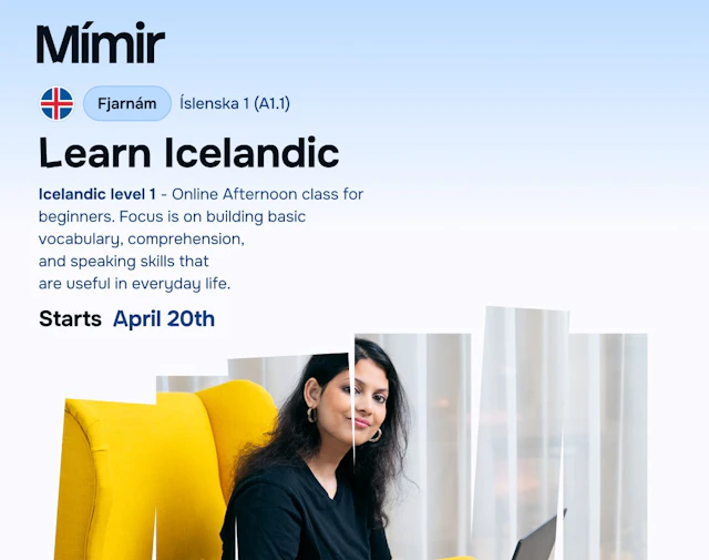 Íslenska 1 fjarnám | Icelandic 1 online