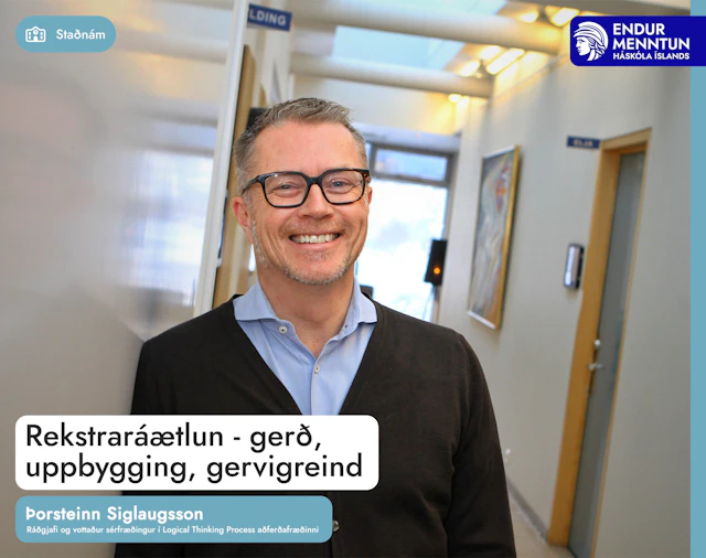 Rekstr­aráætl­un - gerð, upp­bygg­ing, gervi­grein