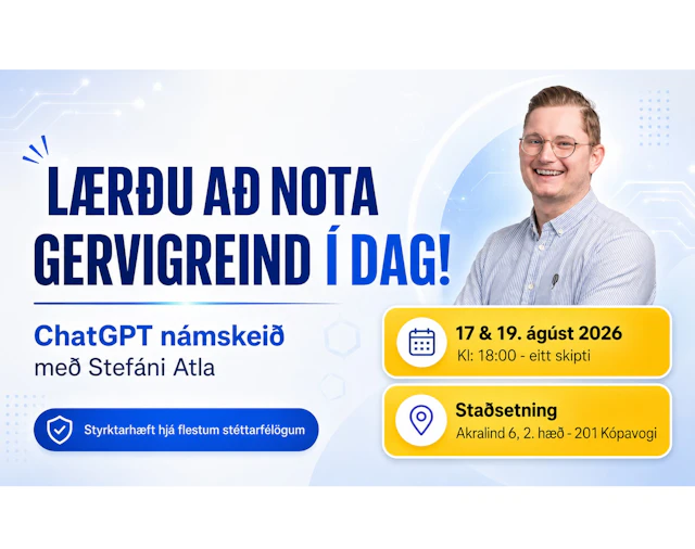 Gervigreindarnámskeið með Stefáni Atla