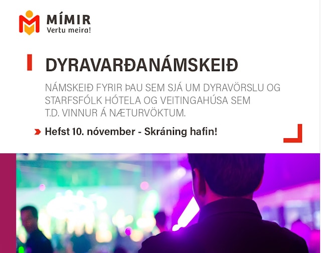 Dyravarðanámskeið