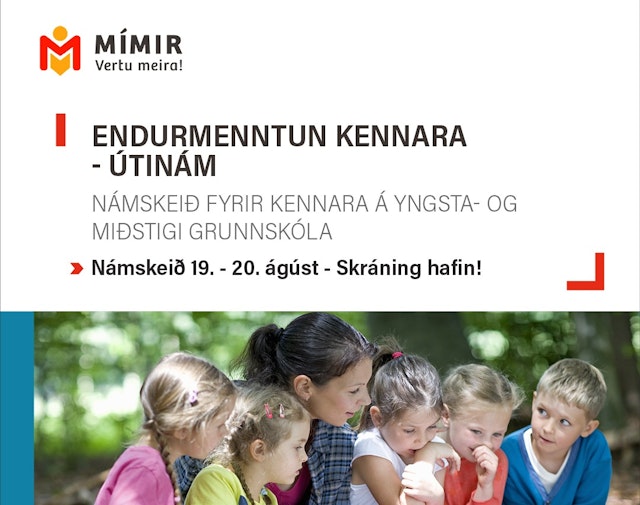 Endurmenntun kennara - útinám