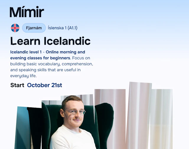 Íslenska 1 fjarnám | Icelandic 1 online