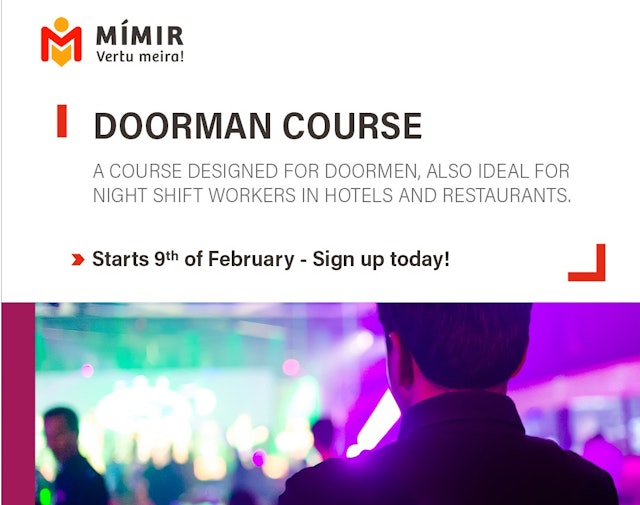 Doorman course | Dyravarðanámskeið á ensku