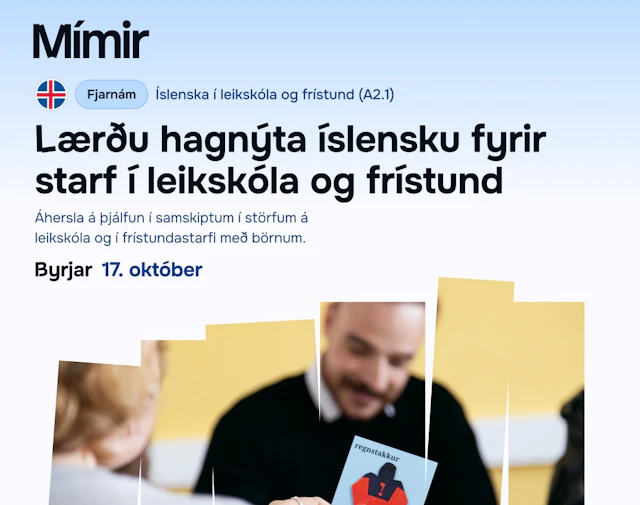 Íslenska í leikskóla og frístund (A2.1)