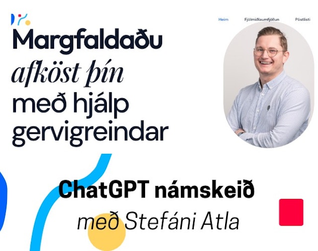 ChatGPT námskeið - Margfaldaðu afköst þín með AI