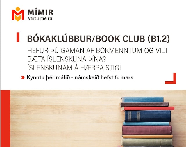 Bókaklúbbur íslenskunám | Bookclub Icelandic class