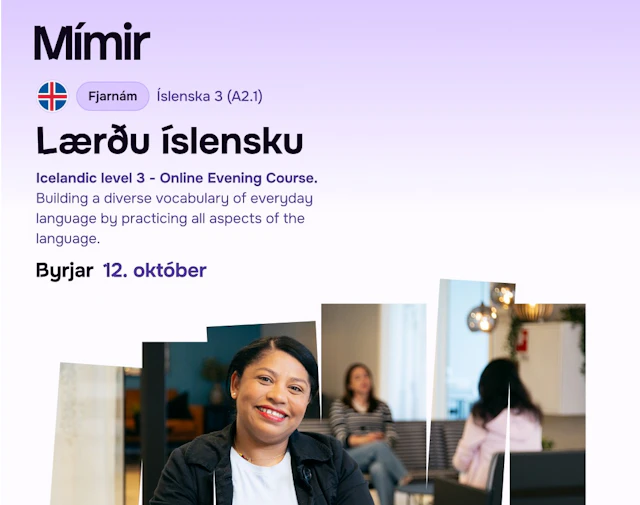 Íslenska 3 fjarnám | Icelandic 3 online