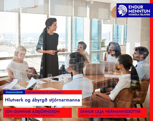 Hlutverk og ábyrgð stjórnarmanna