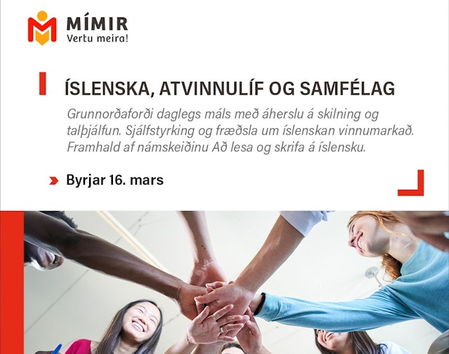Íslenska, atvinnulíf og samfélag