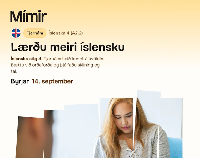 Íslenska 4 fjarnám | Icelandic 4 online (A2.2)