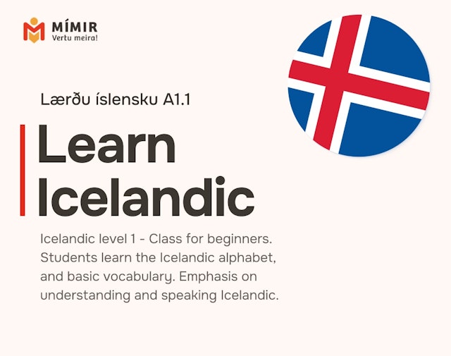 Íslenska 1 | Icelandic 1