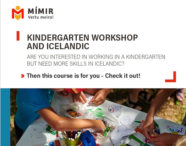 Kindergarten workshop and Icelandic