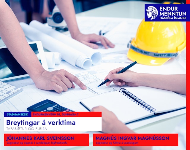 Breytingar á verktíma