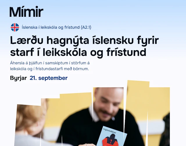 Íslenska í leiksk. & fríst.|Icelandic f. childcare