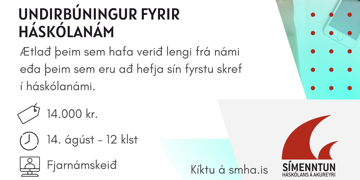 Símenntun Háskólans á Akureyri