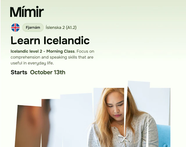 Íslenska 2 fjarnám | Icelandic 2 Online (A1.2)