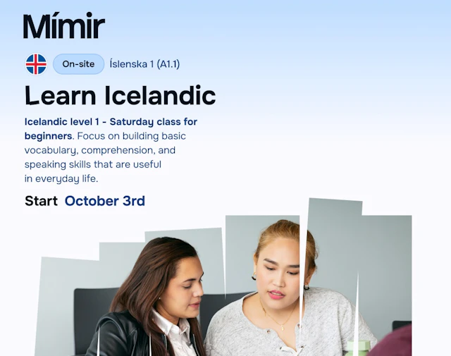 Íslenska 1 laugardaga | Icelandic 1 Saturday A1.1
