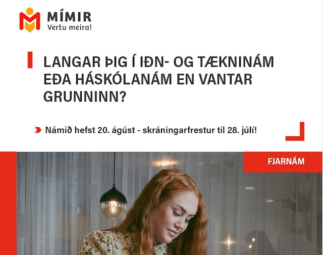 Menntastoðir hjá Mími - fjarnám