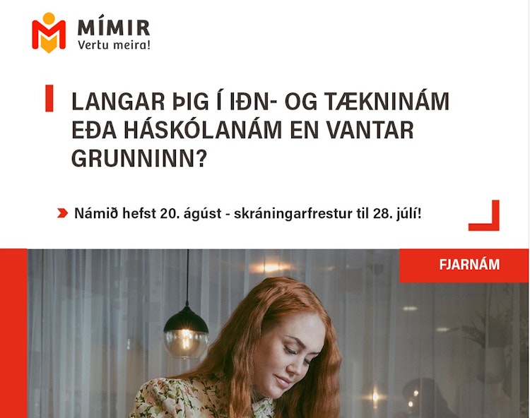 Menntastoðir hjá Mími - fjarnám
