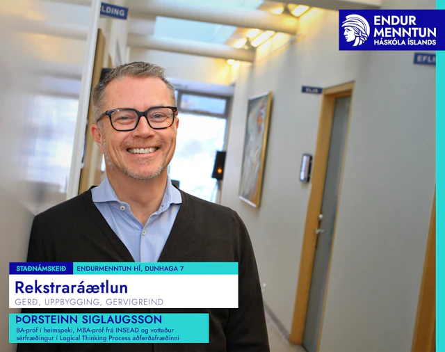 Rekstr­aráætl­un - gerð, upp­bygg­ing, gervi­grein