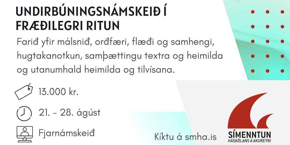 Símenntun Háskólans á Akureyri