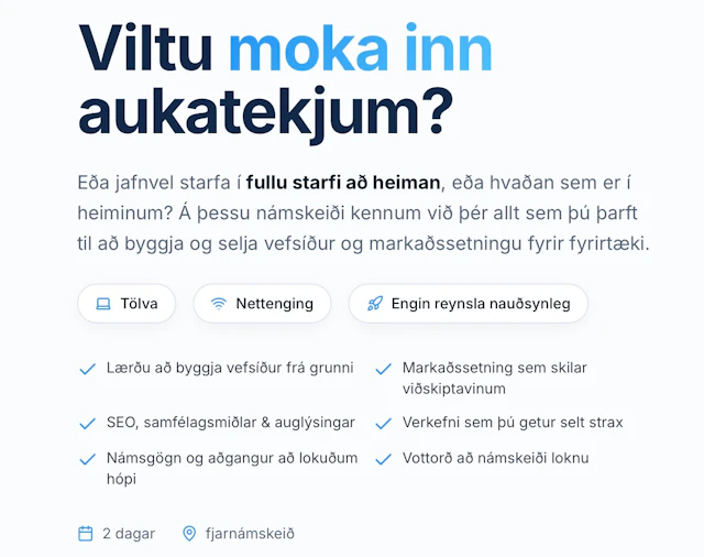 Viltu moka inn aukatekjum ? Þá skaltu skoða þetta!