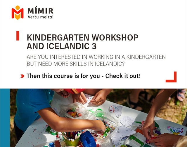 Kindergartenworkshop & Icelandic / Leikskólasmiðja