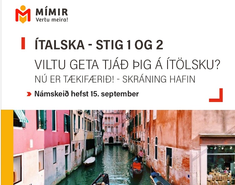Ítalska - stig 1 og 2