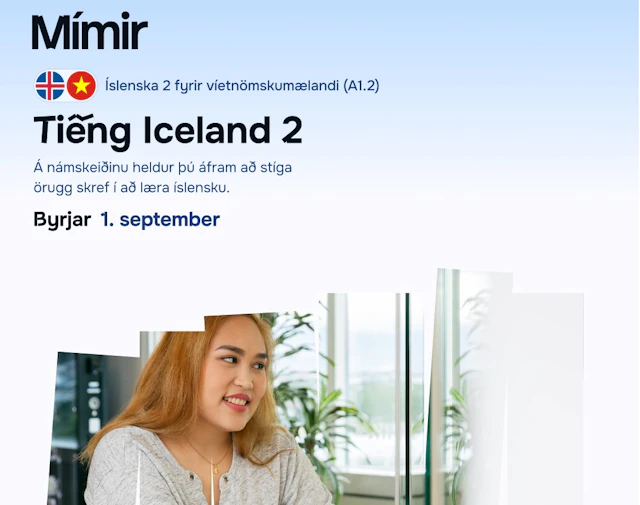 Íslenska 2 f. víetn.mæl. | Tieng Iceland 2
