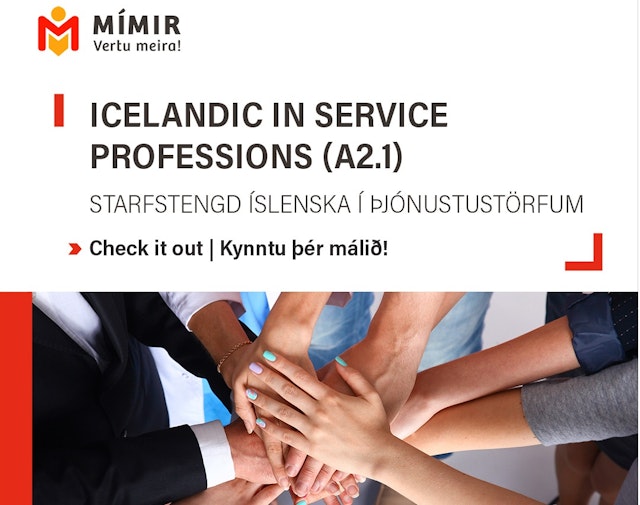 Icelandic in service professions (A2.1) 