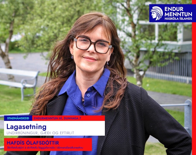 Lagasetning: Undirbúningur, gæði og eftirlit