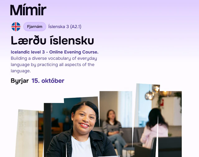 Íslenska 3 fjarnám | Icelandic 3 online