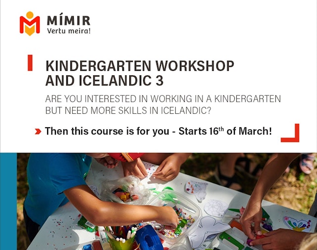Kindergarten workshop & Icelandic/Leikskólasmiðja
