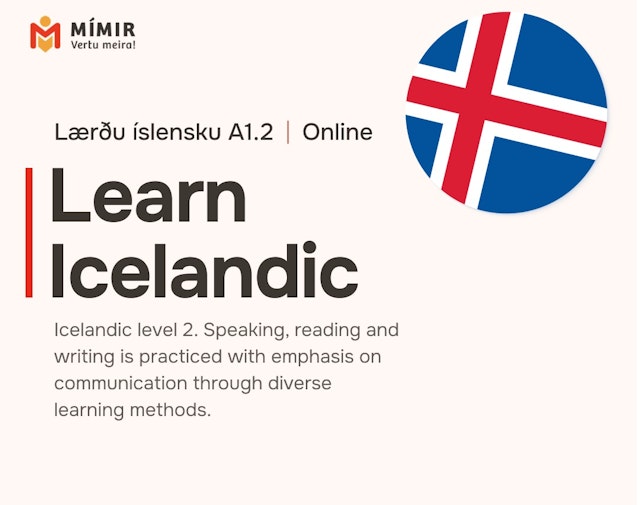 Íslenska 2 fjarnámskeið | Icelandic 2 online