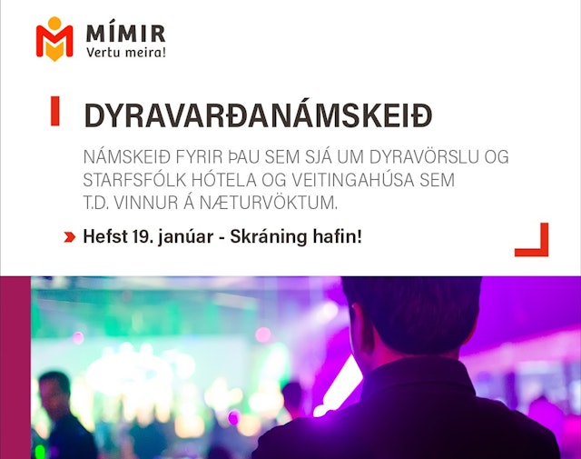 Dyravarðanámskeið