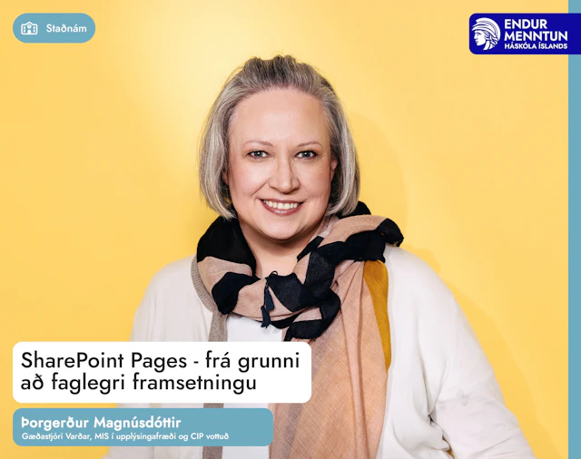 SharePoint Pages - frá grunni að faglegri framsetn