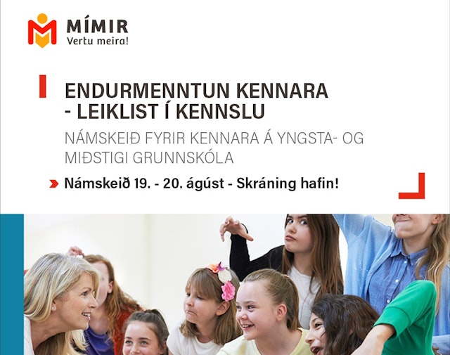 Endurmenntun kennara - Leiklist í kennslu 