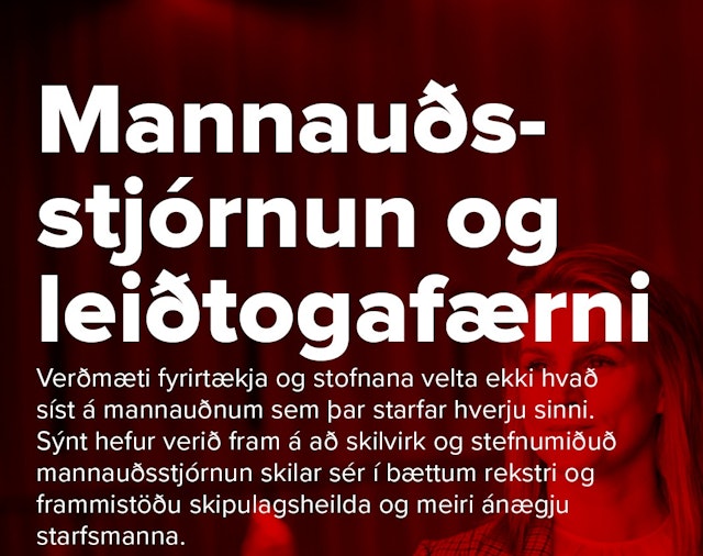 Mannauðsstjórnun og leiðtogafærni
