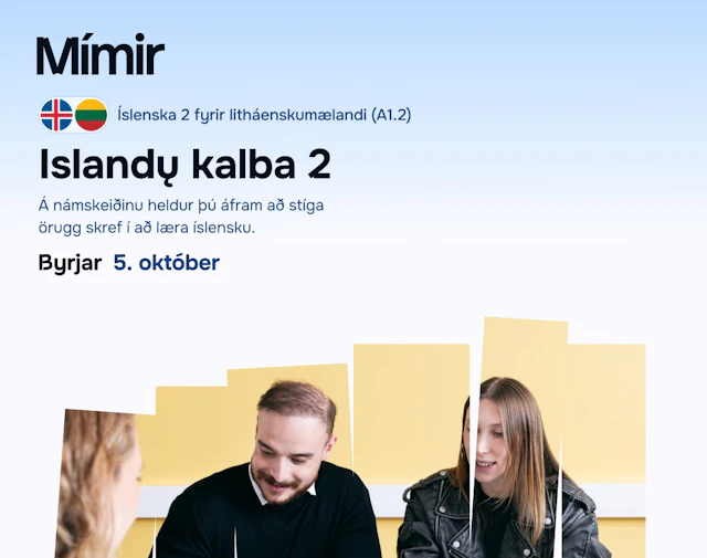 Íslenska 2 f. litháenskumælandi | Islandų kalba 2