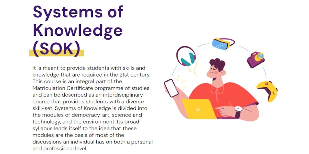 Systems of Knowledge (SOK) Private Lessons Courses Alfred