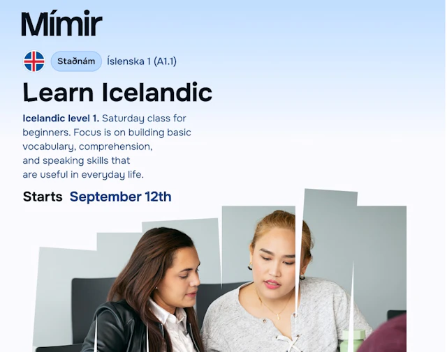 Íslenska 1 laugardagsnám | Icelandic 1 Saturday 