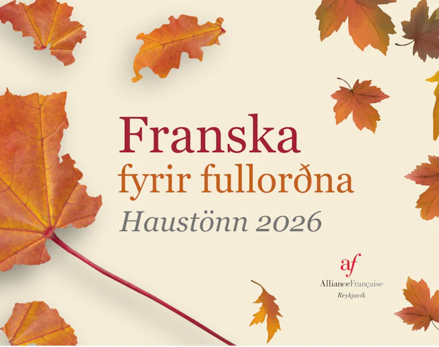Frönskunámskeið (öll stig í boði) 