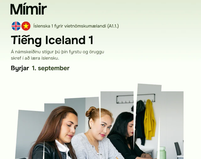 Íslenska 1 f. víetn.mæl. | Icelandic 1 f. Vietnam