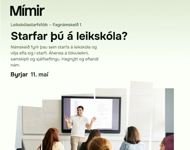 Leikskólastarfsfólk – Fagnámskeið 1