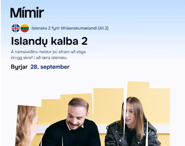 Íslenska 2 f. litháenskumælandi | Islandų kalba 2 