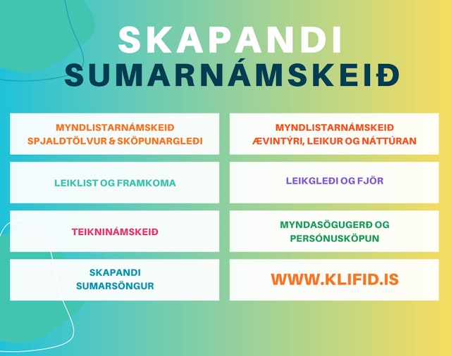 Skapandi sumarnámskeið