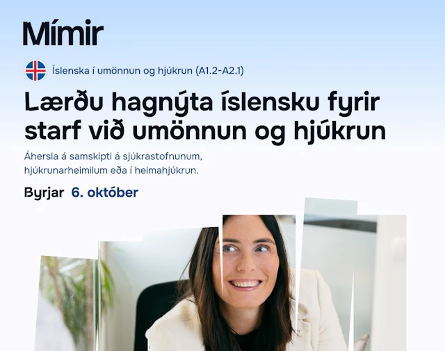 Íslenska í umönnun og hjúkrun | Icelandic in careg