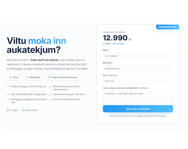 Viltu moka inn aukatekjum ? Þá skaltu skoða þetta!